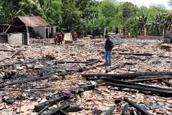 Kebakaran 13 Rumah di Dadapayam Suruh Kabupaten Semarang, 32 Warga Mengungsi