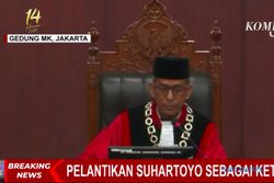 Suhartoyo Resmi Dilantik Jadi Ketua MK Gantikan Anwar Usman Hari Ini