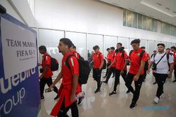 Kedatangan Timnas U-17 Maroko dan Panama di Surabaya