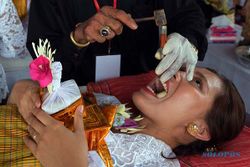 Potret Ritual Metatah, Upacara Potong Gigi Masyarakat Hindu di Bali