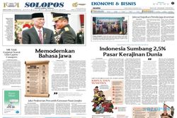 Solopos Hari Ini : Memodernkan Bahasa Jawa