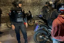 Polisi Solo Jaring Belasan Motor Knalpot Brong saat Konvoi pada Malam Minggu