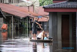 Banjir Rendam Permukiman Warga di Rokan Hilir Riau, Ratusan KK Mengungsi