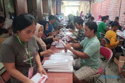 KPU Sukoharjo Temukan 1.207 Lembar Surat Suara Calon Anggota DPD Rusak