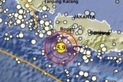 Gempa M 5,9 Guncang Bayah Banten, Terasa hingga Sukabumi