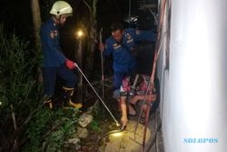 Damkar Evakuasi Ular Kobra Jawa di Atap Rumah Warga Tangkil Sragen