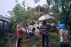 Pohon Tumbang Timpa Dapur dan Kandang Ayam Warga Karangpandan Karanganyar