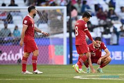 Ekspresi Kecewa Pemain Timnas Indonesia Usai Tersingkir dari Piala Asia 2023