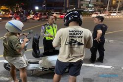 Razia Malam Minggu, Polisi Solo Jaring 101 Motor & 1 Mobil Knalpot Brong