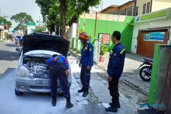 Selesai Isi BBM, Satu Mobil Nyaris Terbakar di SPBU Ungaran Semarang