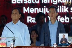 Teriakan Prabowo-Gibran 1 Putaran Buka Debat Capres 2024