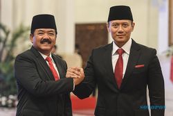 Jokowi Lantik Hadi Tjahjanto sebagai Menko Polhukam dan AHY Menteri ATR/BPN