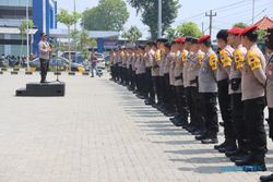 Penjagaan TPS Rampung, Polres Sukoharjo Gelar Apel Konsolidasi