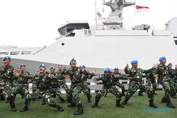 KSAL Sambut Kepulangan Satgas MTF TNI dari Lebanon Tiba di Jakarta