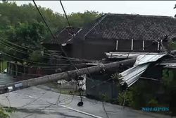 28 Rumah di Gondangrejo Karanganyar Rusak Diterjang Puting Beliung