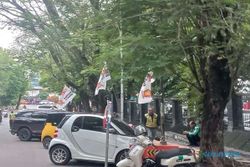 Kampanye Akbar Lewat, Bendera Gerindra Masih Ada di Area Kantor Gubernur Jateng