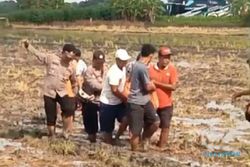 Petani Ditemukan Meninggal dengan Posisi Sujud di Sawah Sambungmacan Sragen