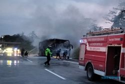 Bus PO Rosalia Indah Terbakar di Tol Boyolali, Manajemen Lakukan Investigasi