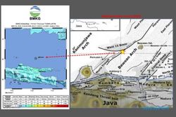 Sesar Muria Laut Diduga Jadi Penyebab Gempa Beruntun Tuban Dekat Pulau Bawean