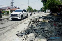 Jalan Pantura Demak-Kudus Rusak Pascabanjir, Begini Penampakannya