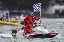 Pembalap Tim Sharjah Rusty Wyatt Juara F1 Powerboat Danau Toba 2024