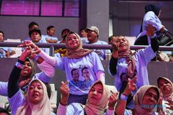 Relawan dan Pendukung Prabowo-Gibran Gelar Syukuran di Senayan Jakarta
