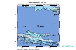 Gempa M 6 Guncang Timur Laut Tuban