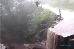 Hujan Deras Picu Jembatan Putus, Banjir, dan Tanah Longsor di Boyolali