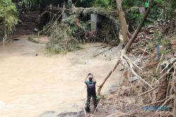 Jembatan Getas Sragen Putus Dihantam Banjir, Sungai Meluap Rendam 23 Rumah