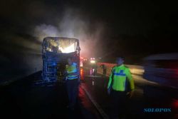 Kerugian Rp500 Juta, Ini Kronologi Bus Rosalia Indah Terbakar di Tol Boyolali