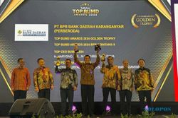Bank Daerah Karanganyar Boyong Empat Penghargaan Top BUMD Awards 2024