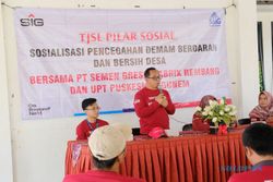 Tekan DBD, Semen Gresik Sosialisasi Pencegahan & Bersih Desa Tegaldowo Rembang
