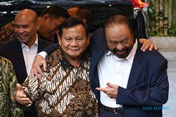 Momen Keakraban Pertemuan Prabowo dan Surya Paloh di Kertanegara