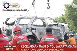 Kecelakaan Maut Adu Banteng di Tol Jakarta-Cikampek, 12 Jiwa Meninggal Terbakar