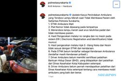 Mobil Ambulans Mitra Gojek Ditegur Polresta Solo, Rescuer Angkat Bicara