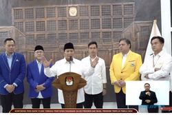 Pidato Pertama sebagai Presiden Terpilih 2024-2029, Prabowo Senggol Anies-Imin