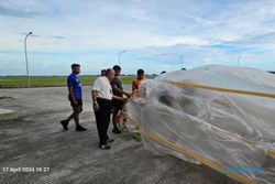 Video Viral Balon Udara Mendarat di Landasan Pacu Bandara YIA Kulonprogo Jogja