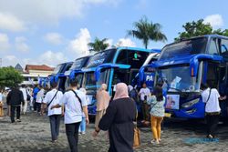 Diangkut 20 Bus, 960 Pemudik Ikut Program Balik Gratis dari AHD Boyolali