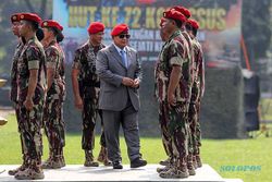 Kenakan Baret Merah, Prabowo Hadiri HUT ke-72 Kopassus di Cijantung
