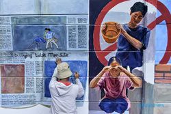 Lomba Mural Kampanye Anti Perudungan di Tasikmalaya