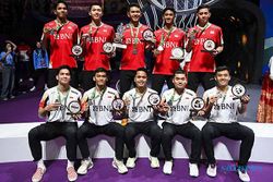 Tim Bulu Tangkis Putra Indonesia Runner-up Piala Thomas 2024