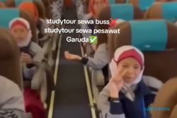 Video Viral Siswa SD Muhammadiyah Plus Salatiga Studi Tur Naik Pesawat Garuda