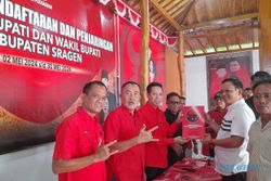 Bowo Ambil Formulir Cabup ke PDIP Sragen, Pilih Rabu Kliwon