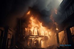 Pabrik Makanan Ringan di Tasikmadu Terbakar