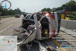 Kronologi Ambulans asal Klaten Kecelakaan di Tol Batang-Semarang