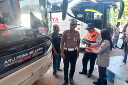 Ramp Check di Terminal Ir Soekarno Klaten, Puluhan Bus AKAP Dicek Kelaikannya