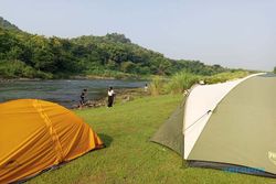 Tempat Kamping Menarik di Bantul, Berada di Pinggir Pertemuan Sungai Opak & Oya