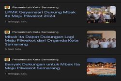 Lo! Website Resmi Pemkot Semarang Memuat Berita Mbak Ita Maju Pilwalkot 2024