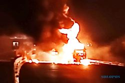 Terkuak! Polisi Jelaskan Penyebab Truk Tangki Meledak & Terbakar di Tol Ngawi