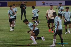 Piala AFF U-16: Timnas Indonesia Latihan di Stadion UNS Jelang Lawan Singapura
